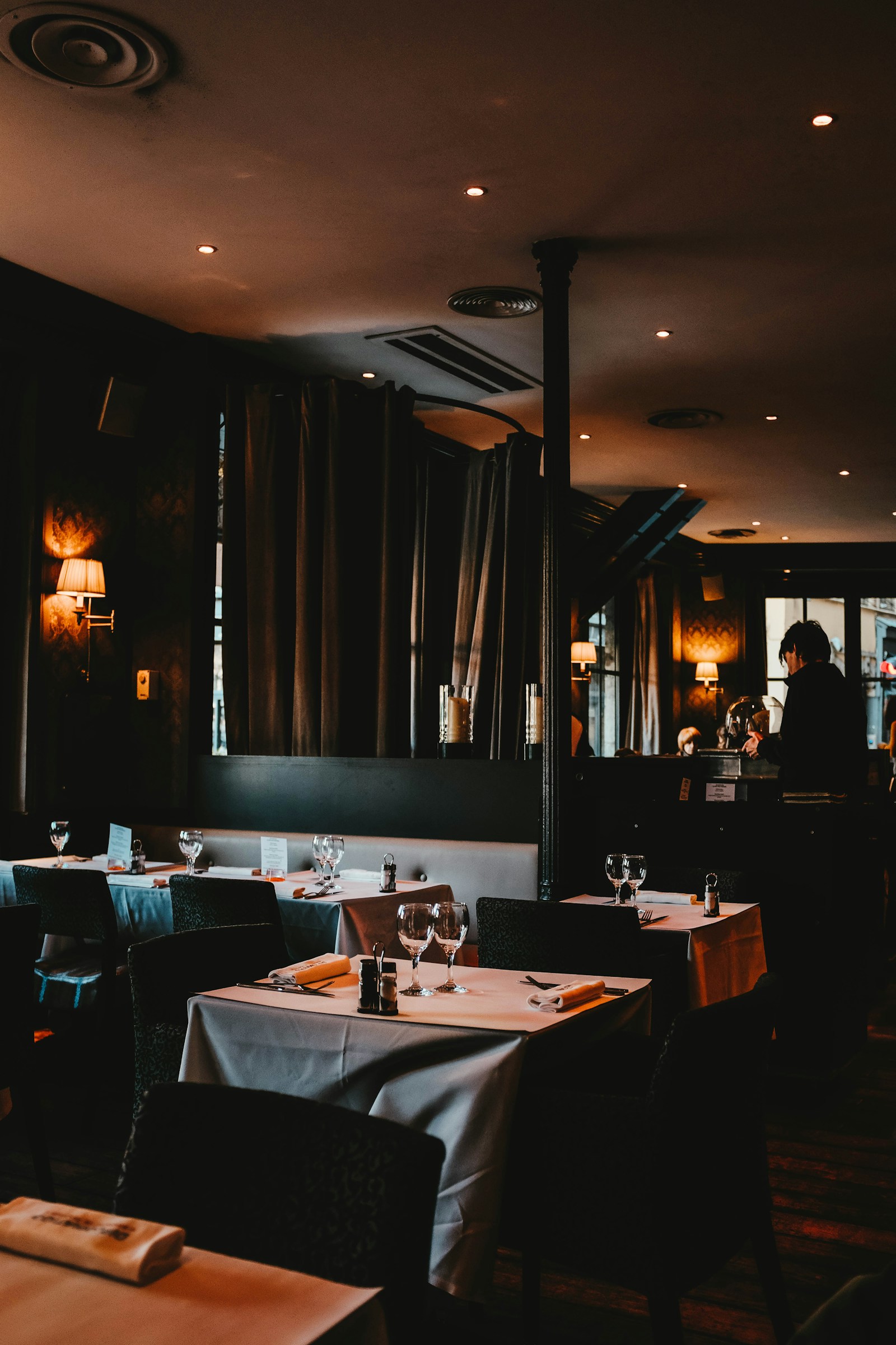 Candlelit private executive dinner